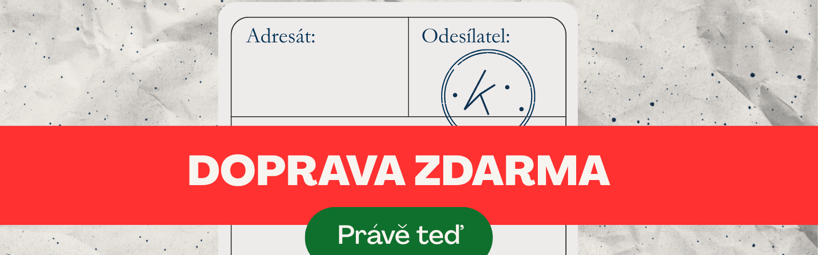 Doprava zdarma na kasmidas.cz
